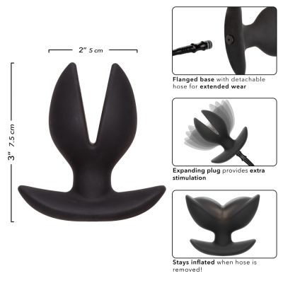 Détail de la base évasée du Plug Gonflable en Silicone.