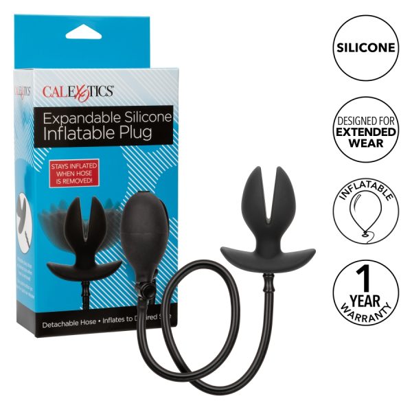 Plug Gonflable en Silicone Extensible avant gonflage.
