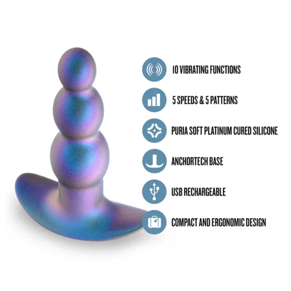 Fonctions vibrantes multiples pour une stimulation variée.