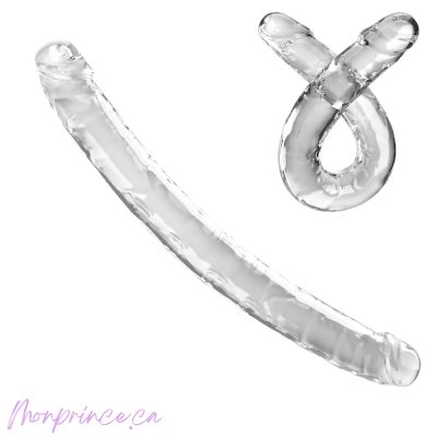 Gode Double 18 pouces King Cock Clear – Vue complète