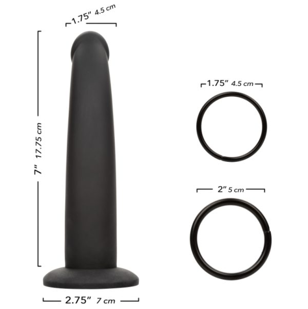 Harnais Onyxxx avec Gode en Silicone équipé d'une ventouse pour des jeux mains libres.