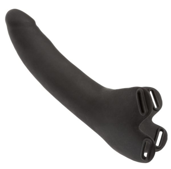 Harnais de Menton avec Gode en Silicone Accommodator pour une stimulation mains libres.