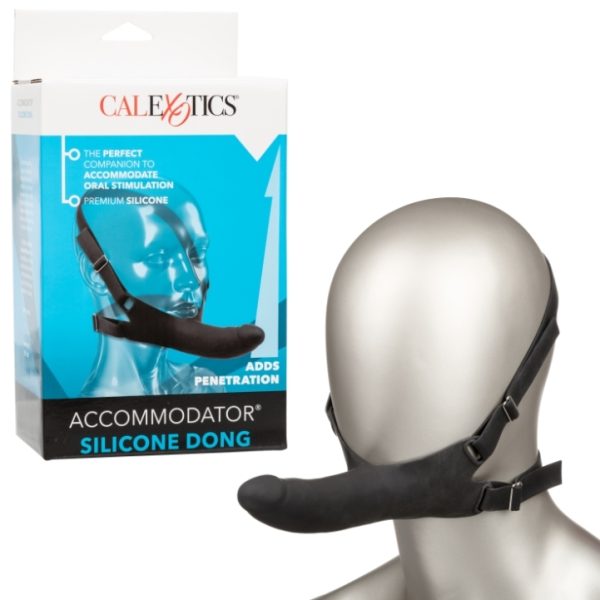 Gode en silicone solide du Harnais de Menton Accommodator.