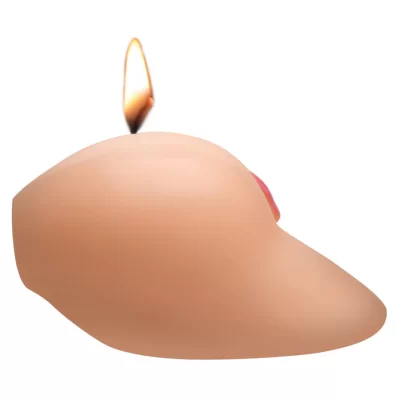 Jeu de cire avec bougie Hot Ass sans parfum.