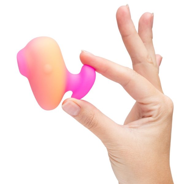 Trois niveaux d’intensité réglables avec le Kiss de Romp pour une stimulation personnalisée.