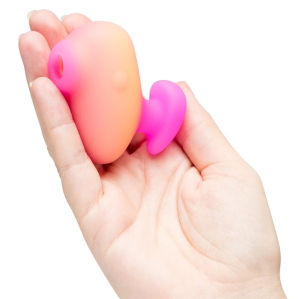Trois niveaux d’intensité réglables avec le Kiss de Romp pour une stimulation personnalisée.