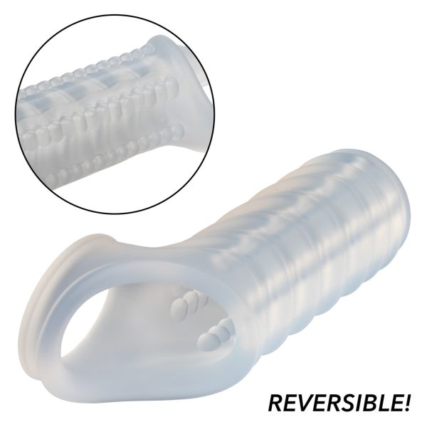 Design réversible du Manchon de Performance Maxx pour des sensations variées.