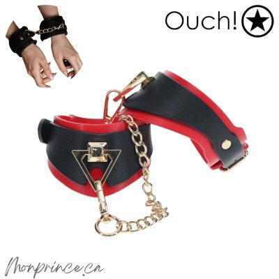 Menottes Milan de Ouch! avec finition iridescente et cuir PU.