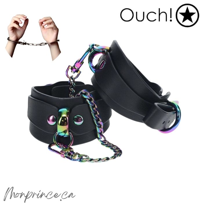Menottes Venice de Ouch! avec finition iridescente élégante.