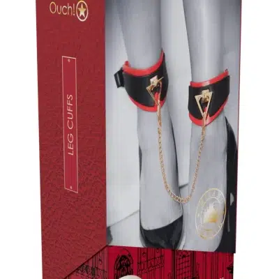 Vue de menottes ajustables en cuir PU de la collection Milan.