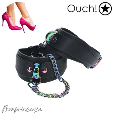 Menottes de Cheville Venice de Ouch! avec finition iridescente.