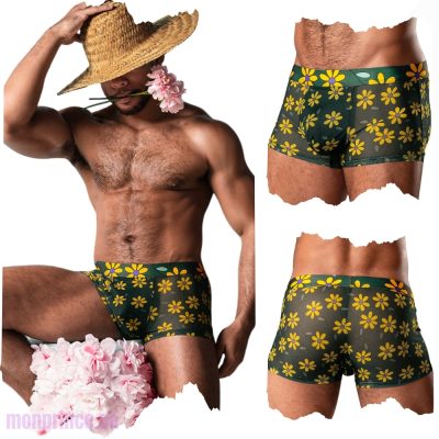 Mini Short en Mesh Fleuri – Vue complète
