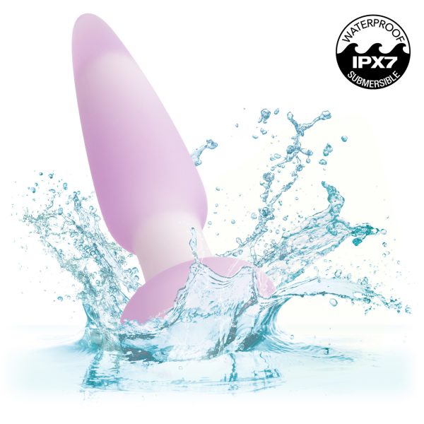 Dimensions compactes de la Plug Anale Vibrante Fine pour une introduction douce au plaisir anal.