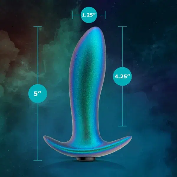 Dimensions du Plug Anale Vibrante Voyager pour une insertion confortable.