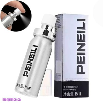 Spray Retardant Peineili pour Homme en flacon pratique.