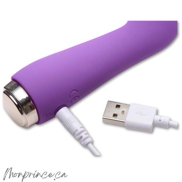 Port USB et câble inclus pour le rechargement.