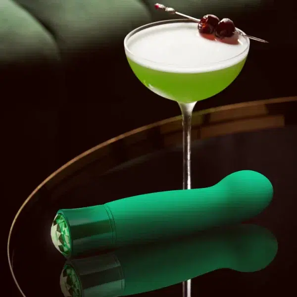 Couleur vert émeraude élégante et moderne pour un jouet intime raffiné.