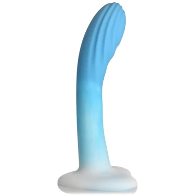 Gode en Silicone Ondulé – Simply Sweet – Curve Toys (4) Comparaison de taille : 7 pouces total, 6,5 insérables