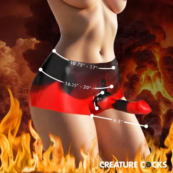 Dildo Hell Hound de 8 pouces pour sensations intenses.