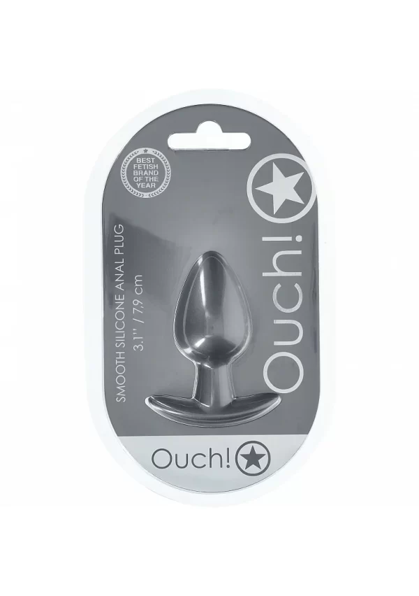 Plug anale de taille intermédiaire Ouch! pour une stimulation confortable.