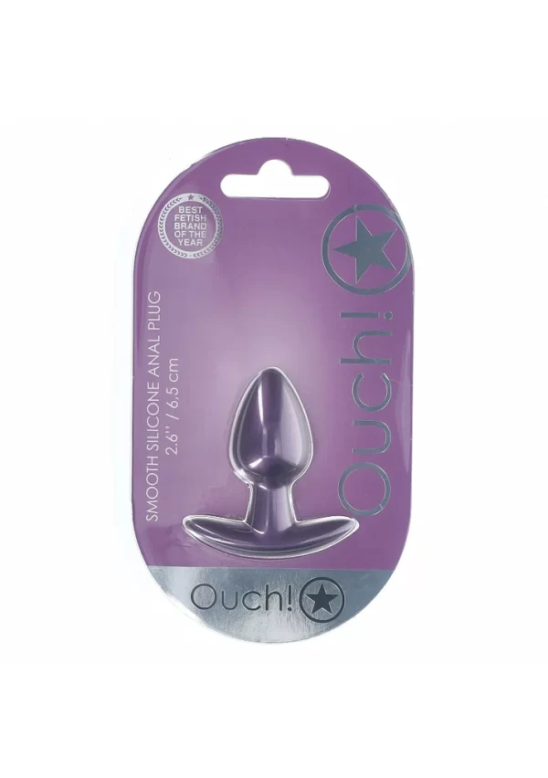 Vue rapprochée de la texture lisse et hypoallergénique de la plug Ouch!.
