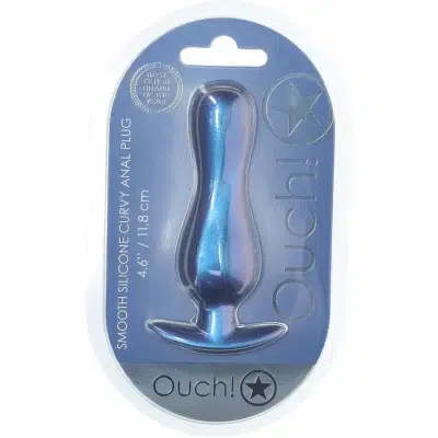 Plug Anale Incurvée Ouch! avec forme ergonomique pour une stimulation précise.