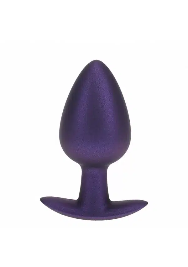 Présentation de la Plug Anale Large en silicone hypoallergénique et doux.