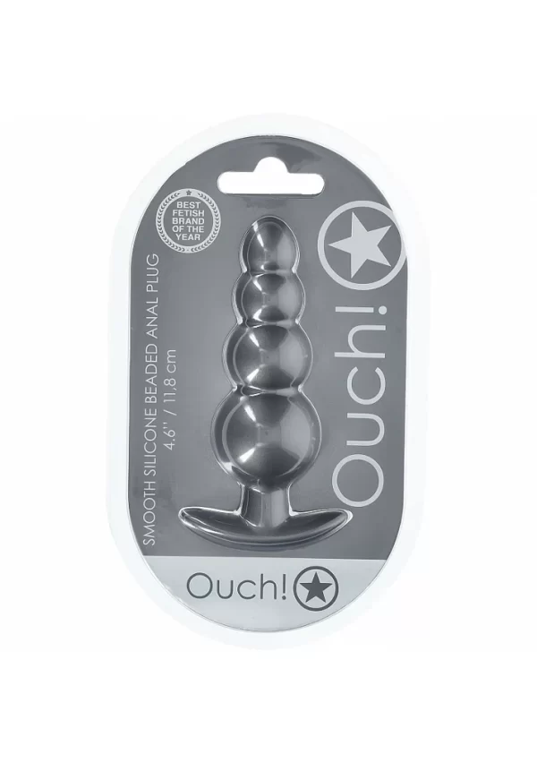 Plug Anale Perlée Ouch! avec perles pour une stimulation progressive.