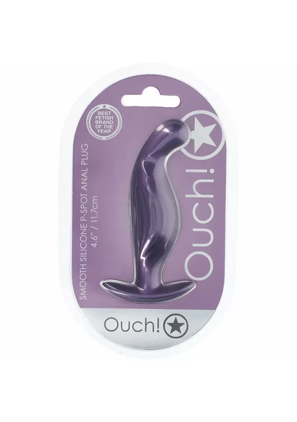 Plug Anale pour Prostate en Silicone Lisse avec finition métallique