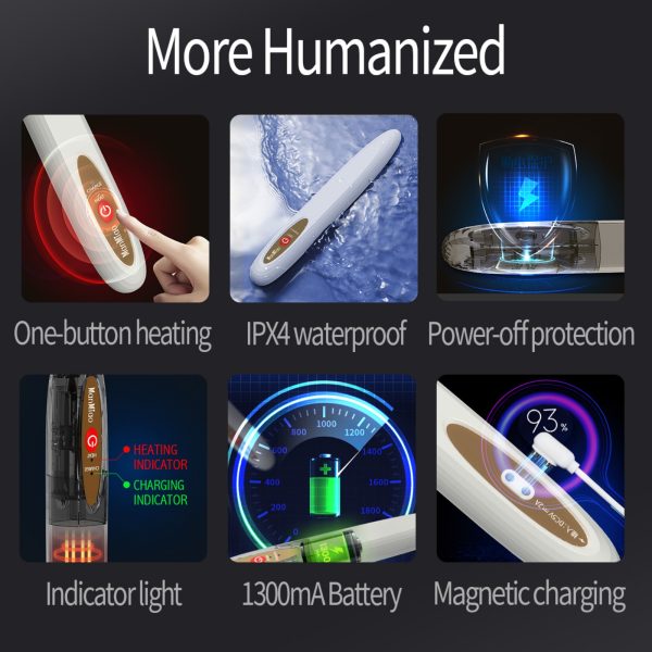 Recharge USB magnétique pratique et rapide pour la Tige Chauffante.