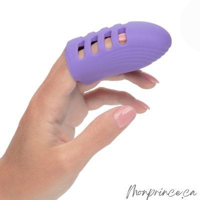 Vibromasseur Rechargeable pour les Doigts avec finition en silicone doux.