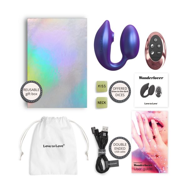 Recharge magnétique pratique du Wonderlover avec câble USB inclus.