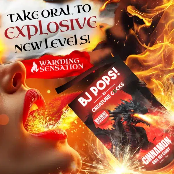 Bonbons effervescents BJ Pops prêts à être utilisés.