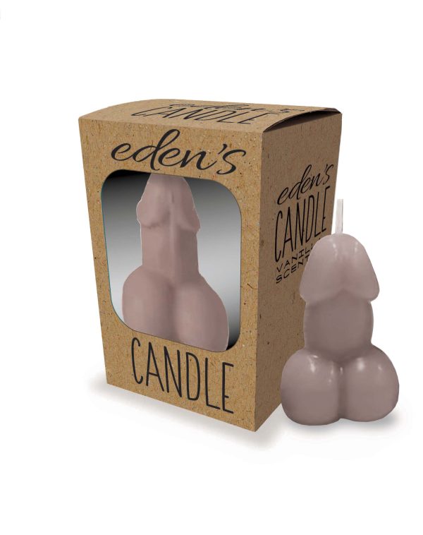 Bougie en Forme de Pénis Eden’s – Parfumée à la vanille.