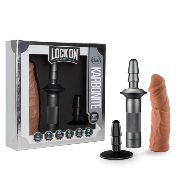 « Poignée Karbonite Lock On en aluminium sur fond neutre »