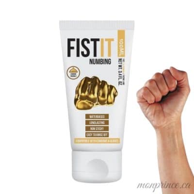 « Flacon de Fist It Desensitizer sur fond neutre »