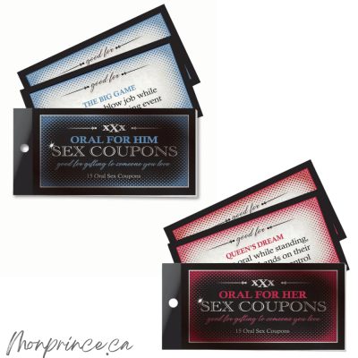 Ensemble des deux versions du Livre de Coupons pour Sexe Oral.
