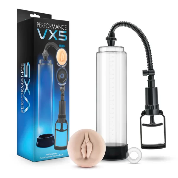 Démonstration de la pompe en action : Illustre la VX5 pendant l’utilisation, montrant la circulation de l’air et l’efficacité de la succion.