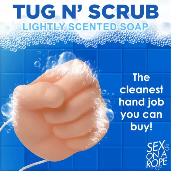 Savon Tug 'n' Scrub, parfait pour offrir en cadeau.