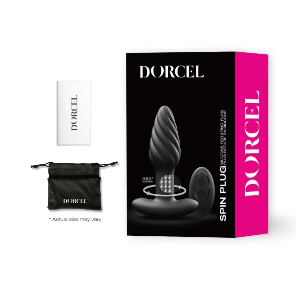 Packaging élégant du Spin Plug – Collection Dorcel.