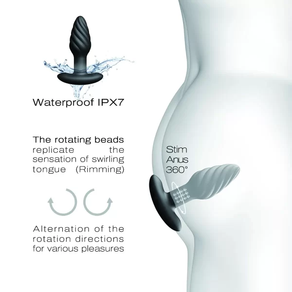 Silicone ultra-doux du Spin Plug pour une insertion confortable.