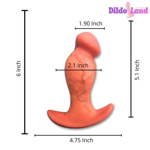 Dimensions compactes et proportions idéales de la Plug Anale Atlas, adaptée aux débutants.