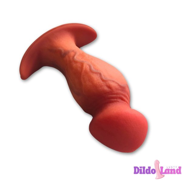 Gros plan sur le gland sculpté de la Plug Atlas, offrant une stimulation naturelle et réaliste.
