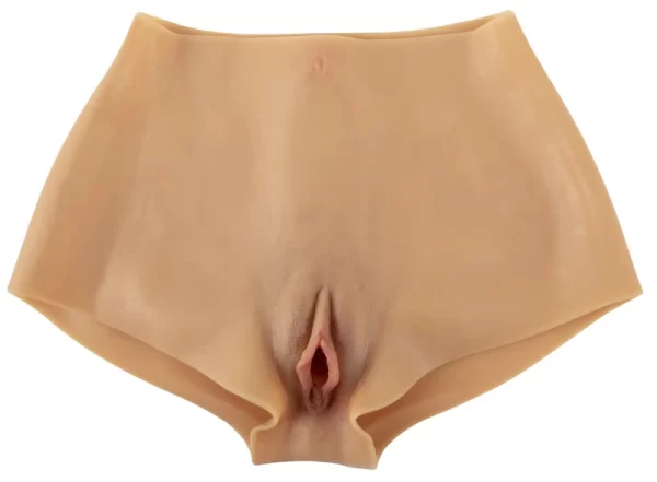 « Détail du nombril et du pli fessier sur la culotte réaliste »
