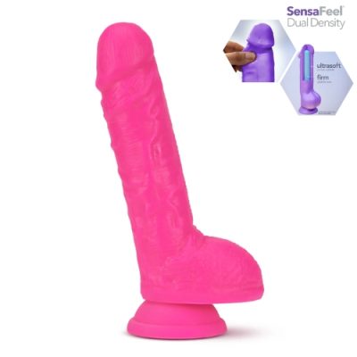 « Gode Neo 9 Pouces avec Testicules – vue de face montrant le design réaliste »