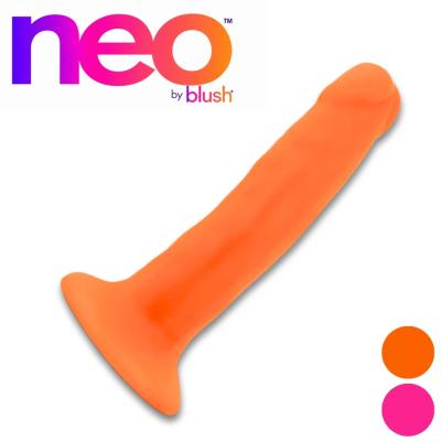 Gode coloré à ventouse 6 po à double densité – Neo Blush