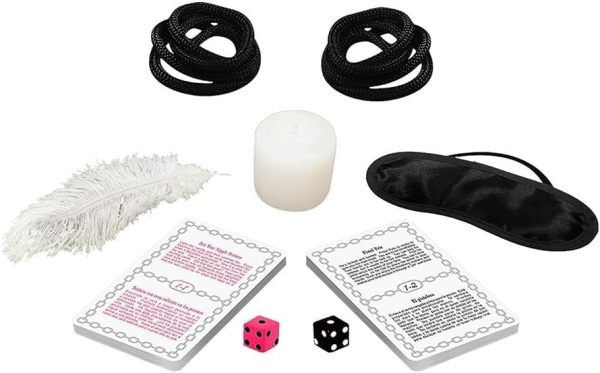 « Jeu de Bondage Fetish Seductions en usage lors d'une soirée BDSM intense »