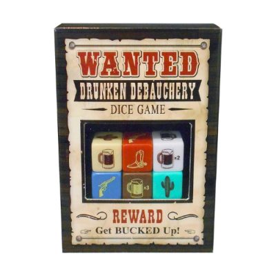 « Jeu de Dés à Boire Wanted Debauchery – vue complète du jeu à thème western »
