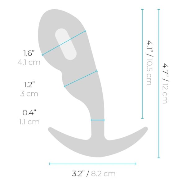 « Illustration du design ergonomique du Snug Plug 145 gr »