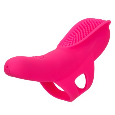 Doigt Vibrant Nubby Vibe de la Collection Neon en silicone rose